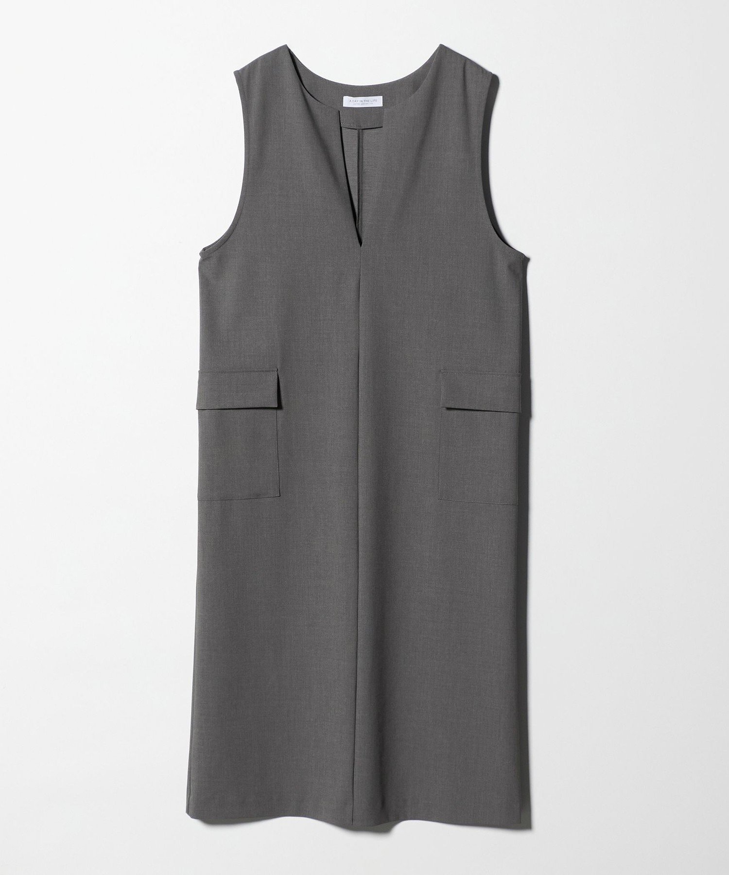 a day in the life キーネック ジャンパースカート ＜A DAY IN THE LIFE＞ ユナイテッドアローズ アウトレット ワンピース・ドレス ジャンパースカート ネイビー ホワイト グレー【送料無料】