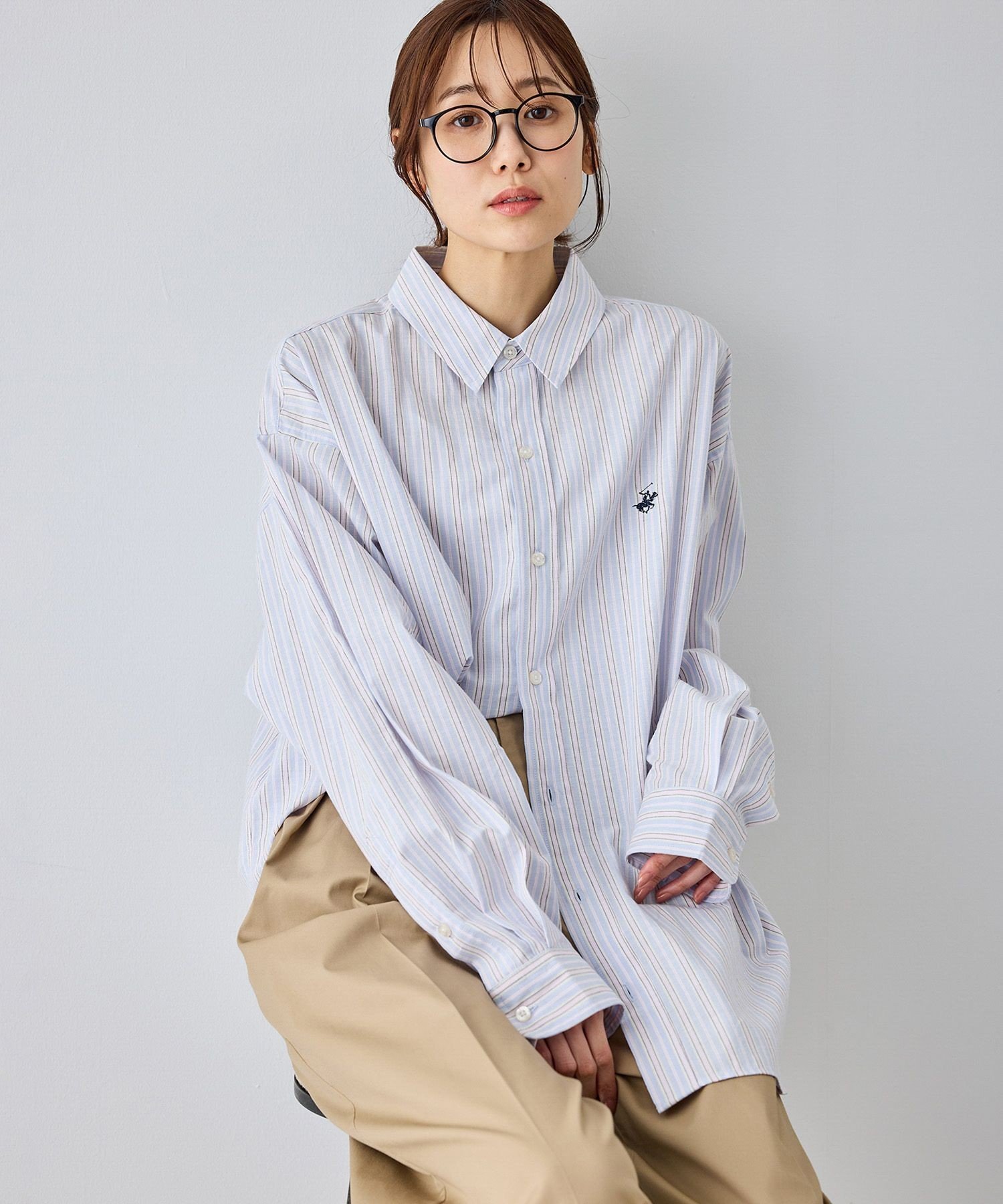 ROPE' PICNIC 【BEVERLYHILLS POLO CLUB・一部店舗限定】ストライプビッグシルエッ...