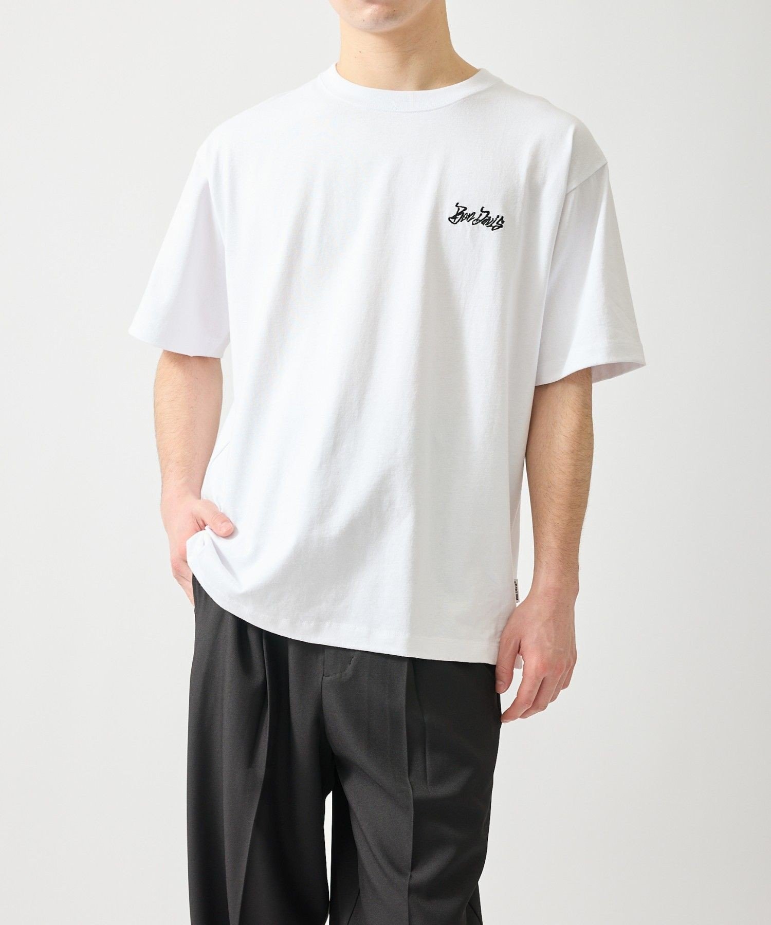 j.n.r.d 【BENDAVIS別注】サガラハートTシャツ ジュン スタンダード ピックス トップス カットソー・Tシャツ ホワイト ブラック【送料無料】