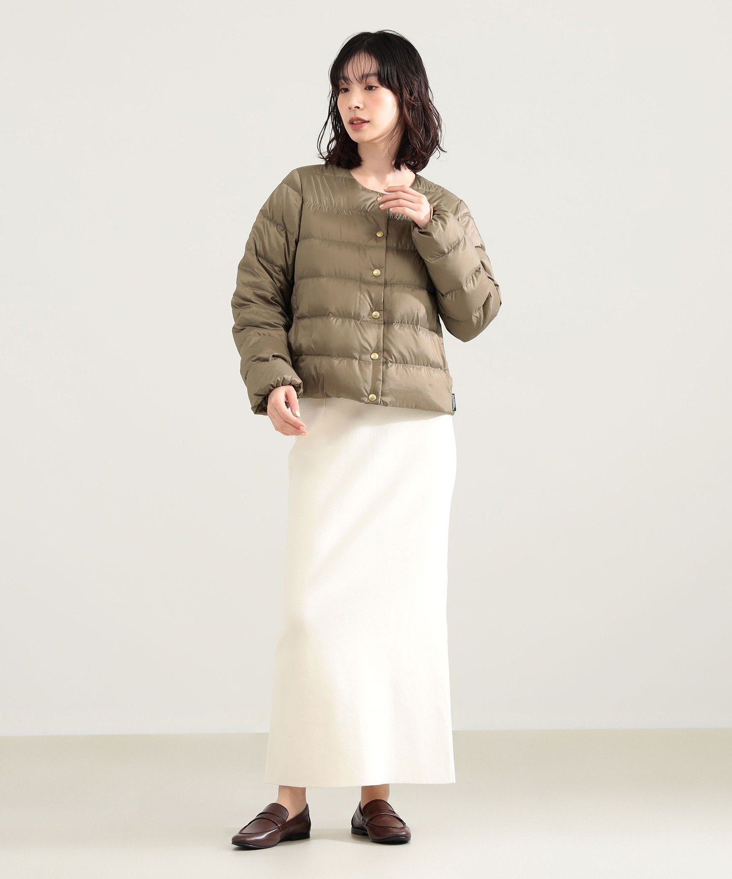 Traditional Weatherwear / ARKLEY DOWN ジャケット デミルクス ビームス ジャケット・アウター ブルゾン・ジャンパー ベージュ ブラック