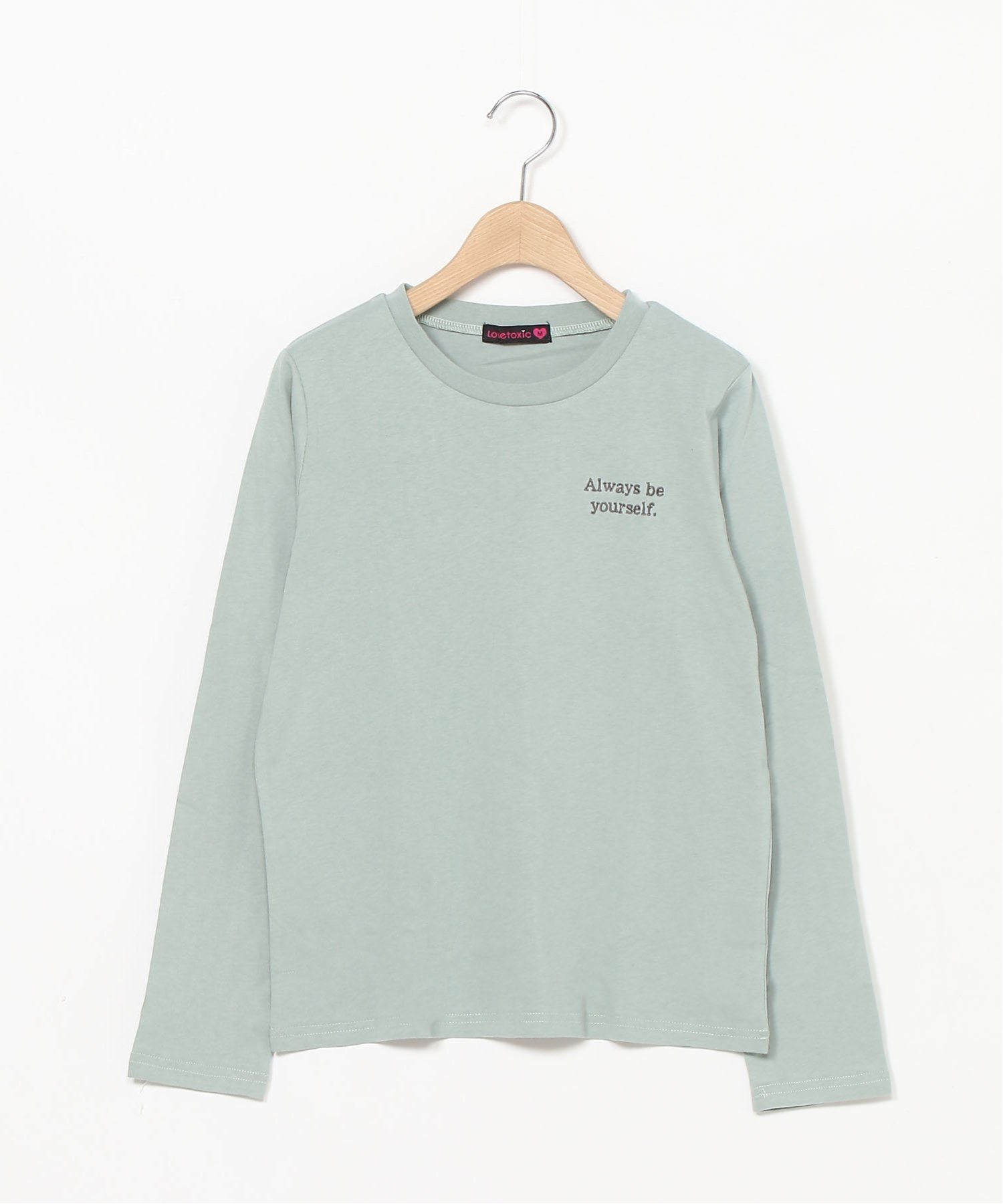 LOVETOXIC バックハートロゴ長袖Tシャツ ナルミヤオンライン トップス カットソー・Tシャツ グリーン ホワイト ピンクのサムネイル