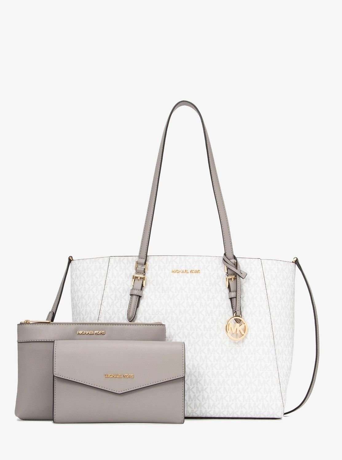 【SALE／65%OFF】MICHAEL KORS CHARLOTTE 3 IN 1 トート ラージ マイケルコース マイケル・コース バッグ トートバッグ ホワイト【送料無料】