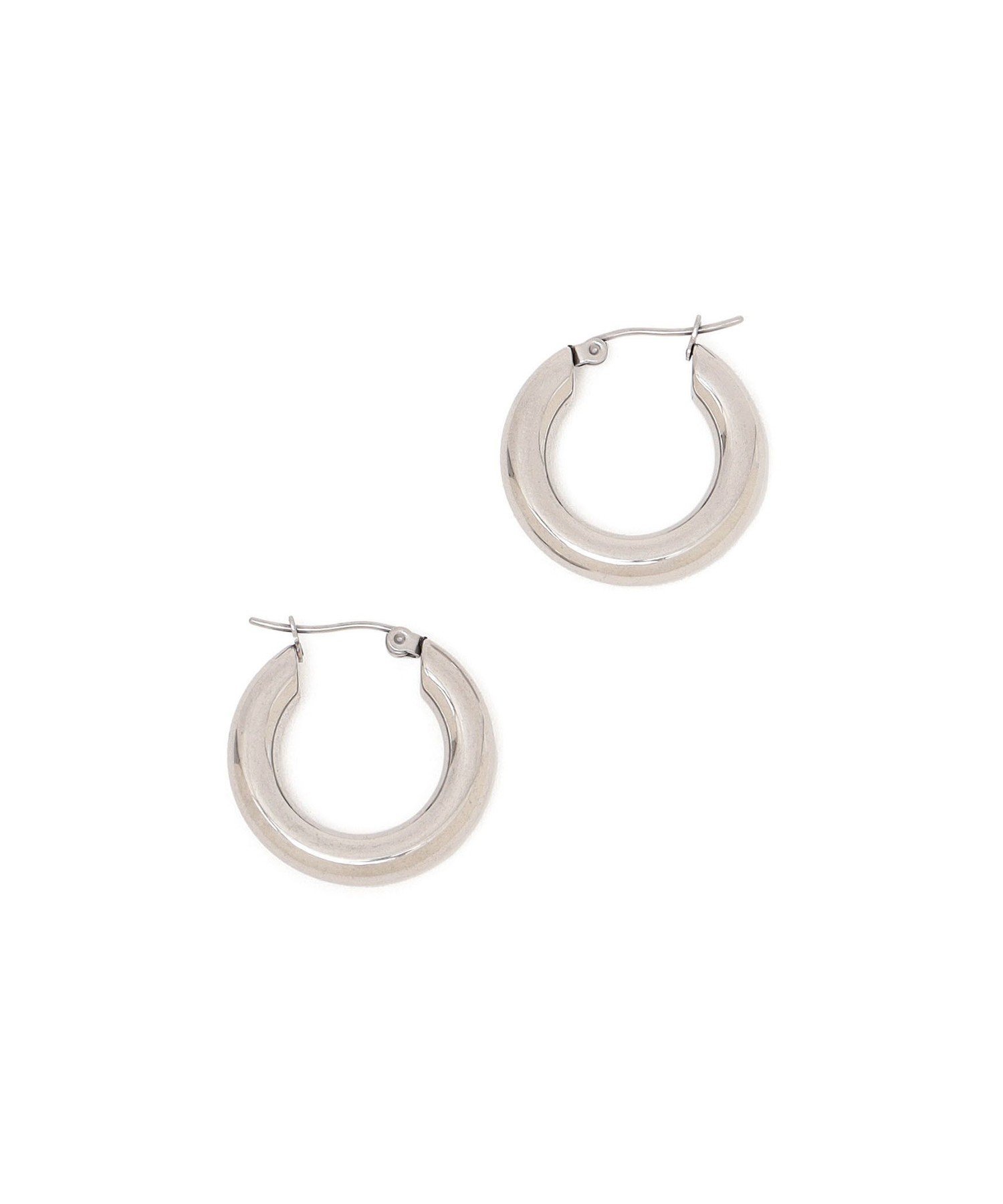 SHIPS WOMEN ステンレス フープ ピアス(M) シップス アクセサリー・腕時計 ピアス ゴールド シルバー