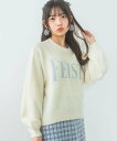 【SALE/30%OFF】repipi armario ラメロゴシャギーニット レピピアルマリオ トップス ニット グレー ホワイト ネイビー