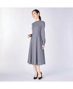 KEITH 【Lサイズ】シフォンクレープワンピース キース ワンピース・ドレス ドレス ブラック グレー【送料無料】