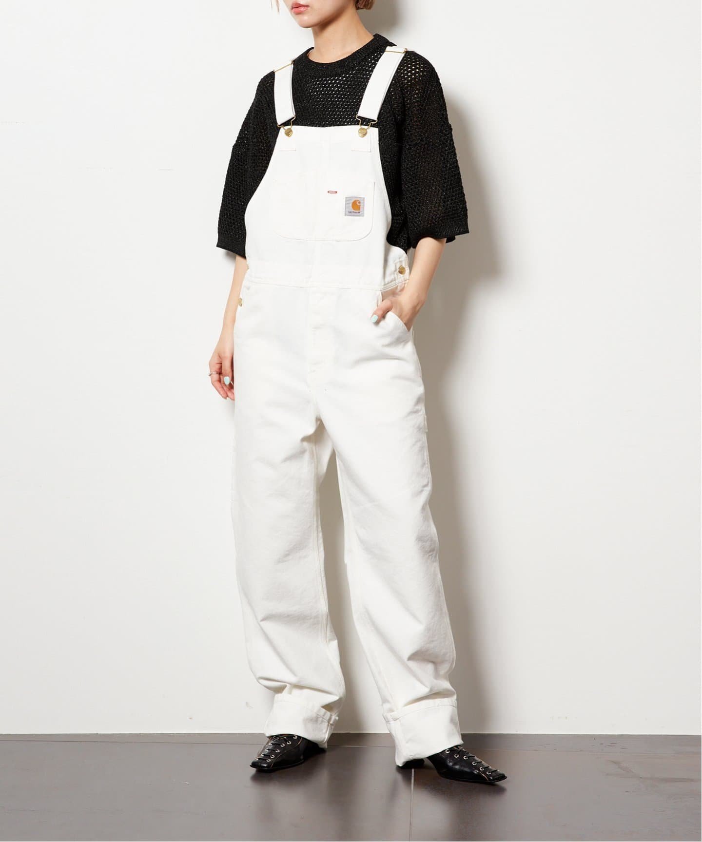 CITYSHOP CARHARTT WIP BIB OVERALL I026462:オーバーオール シティーショップ オールインワン・オーバーオール オーバーオール・サロペット ベージュ【送料無料】