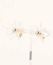 【SALE/10%OFF】GOLDY GOLDY/クリア フラワー イヤリング 2240205 セットアップセブン アクセサリー・腕時計 イヤリング・イヤーカフ