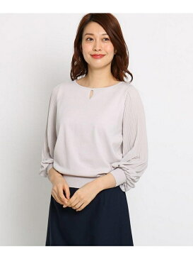 【SALE／50%OFF】SunaUna 【洗える】プリーツシフォンプルオーバー スーナウーナ ニット ニットその他 グレー グリーン パープル ネイビー【送料無料】