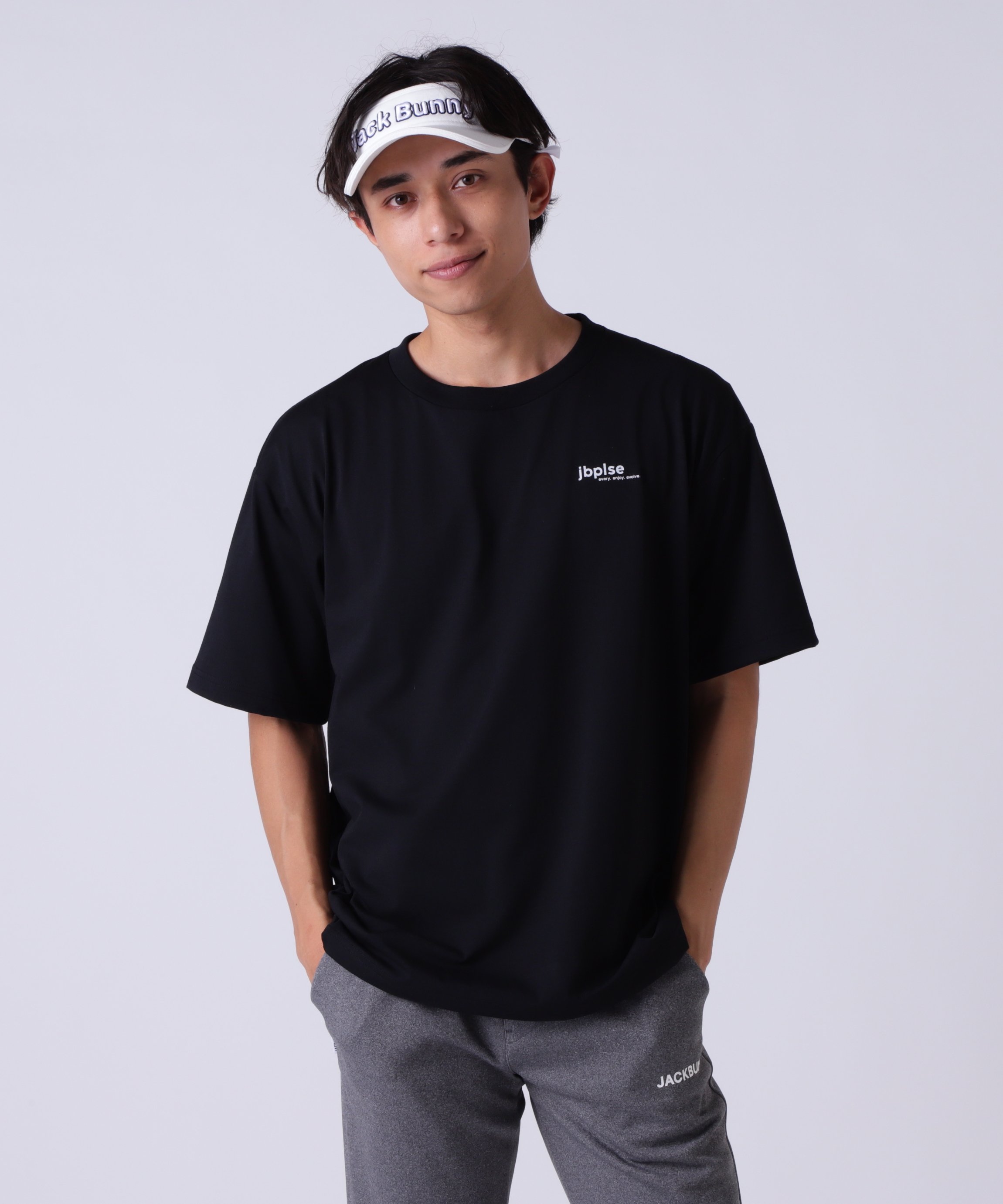 Jack Bunny!! 半袖Tシャツ ジャックバニー トップス その他のトップス ホワイト ブラック