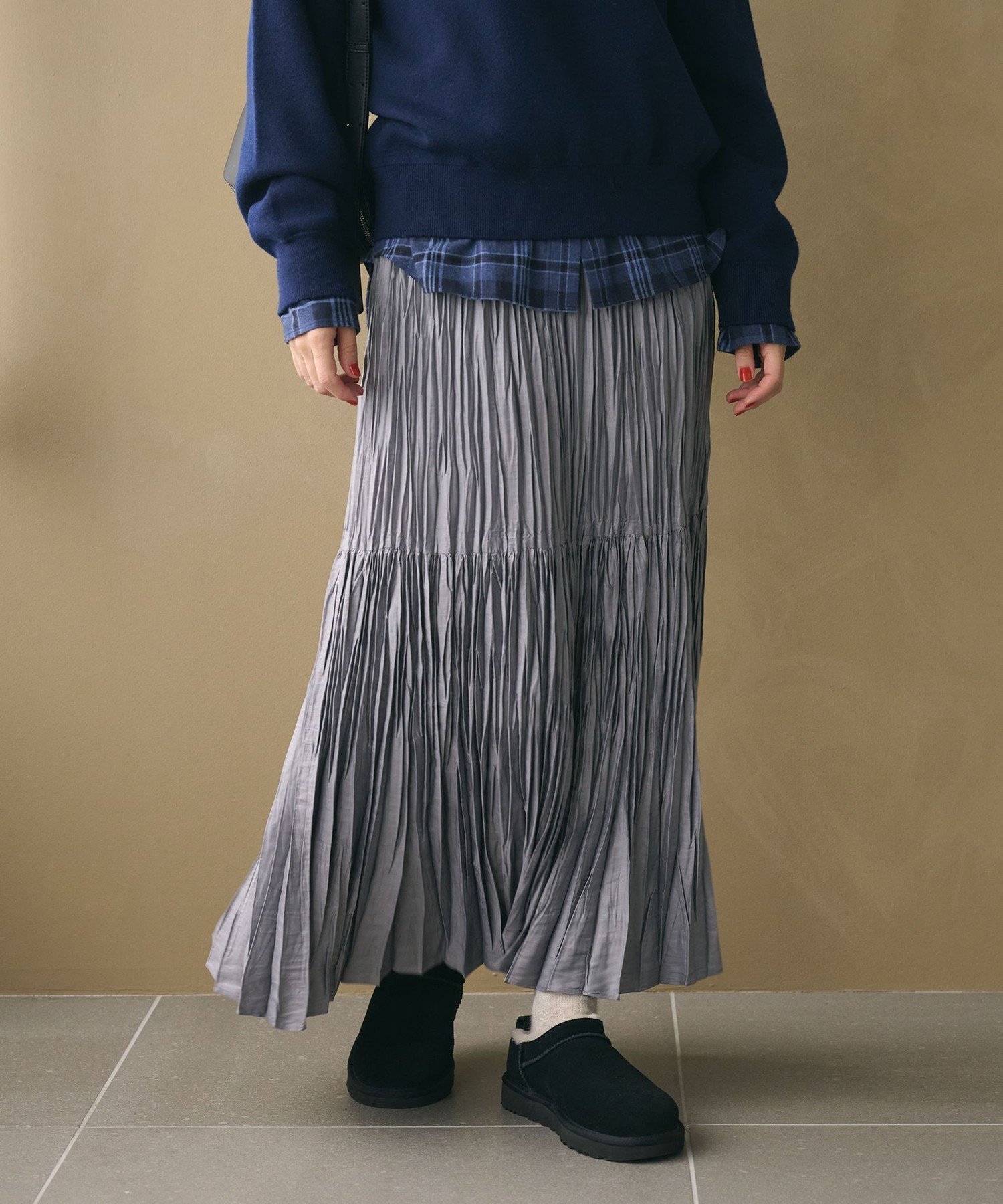 BEAUTY&YOUTH UNITED ARROWS ポリエステル チンツプリーツ スカート ビューティー&ユース ユナイテッドアローズ スカート その他のスカ...