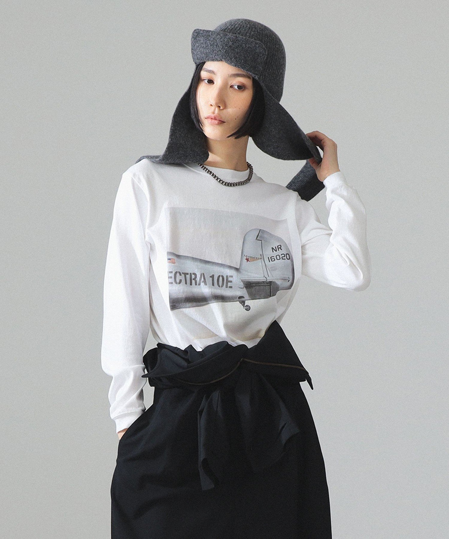 BEAMS BOY 【別注】HEAR MY NAME * maturely / プリント ロング スリーブ ビームス ウイメン トップス カットソー・Tシャツ ブラック ホワイト【送料無料】