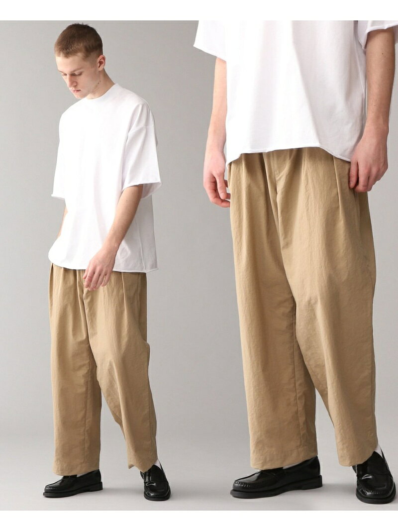 【SALE／60%OFF】MEN'S MELROSE [WEB限定]UNPERFECTナイロンタスランオックスWインタックトラウザーパンツ メンズメルローズ パンツ その他のパンツ ベージュ カーキグリーン ネイビー