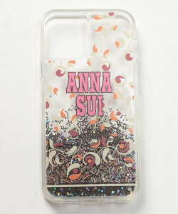 ANNA SUI AS iPhoneケース22AWグリッター(iPhone12/12Pro対応) クイーポ スマホグッズ・オーディオ機器 スマホ・タブレット・PCケース/カバー レッド グリーン