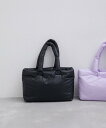 【SALE／50%OFF】ADAM ET ROPE' FEMME 【KABINETT for ADAM ET ROPE'】PADDED TOTE アダムエロペ バッグ トートバッグ ブラック ホワイト パープル【送料無料】