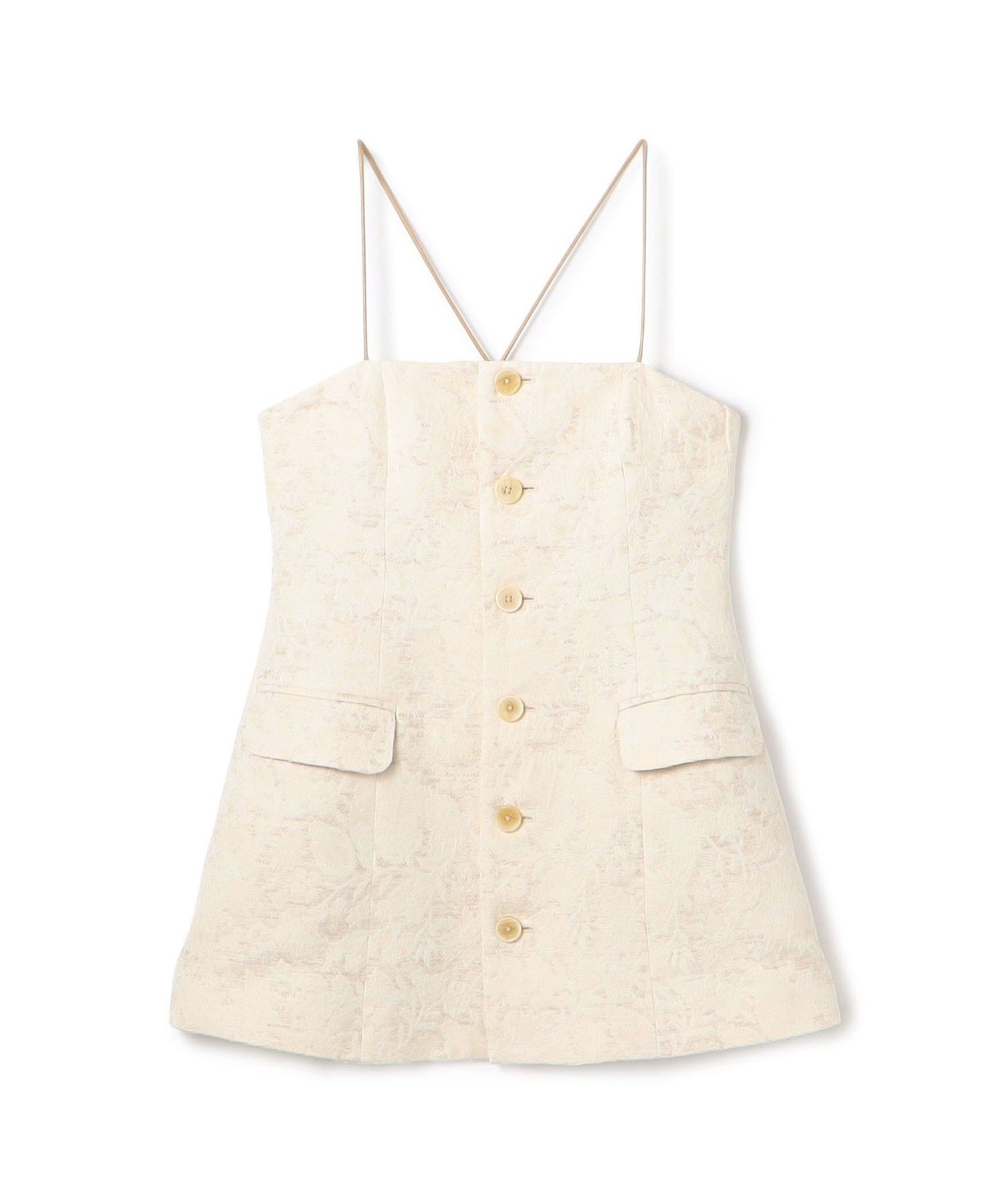 【SALE／50%OFF】SOULEIADO ボタニカルジャカード ビスチェ トゥモローランド トップス その他のトップス ベージュ【送料無料】