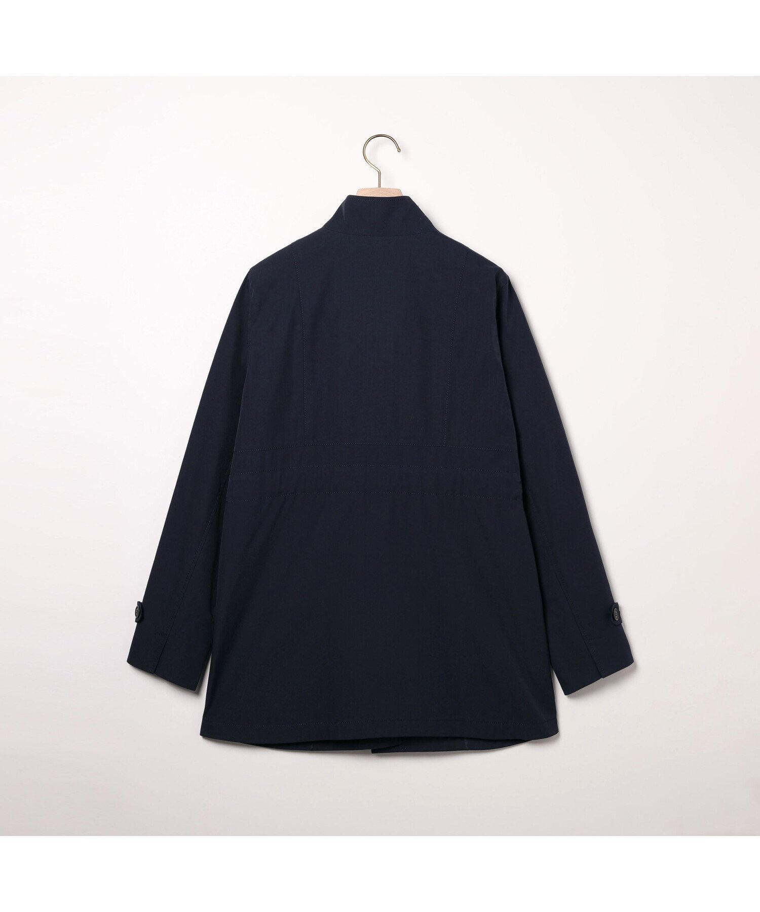 SCAPA シルキーシャンブレーコート スキャパ ジャケット・アウター その他のジャケット・アウター ベージュ ネイビー