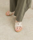 【SALE/5%OFF】URBAN RESEARCH DOORS カッティングサンダル アーバンリサーチドアーズ シューズ・靴 サンダル ホワイト ブラウン【送...