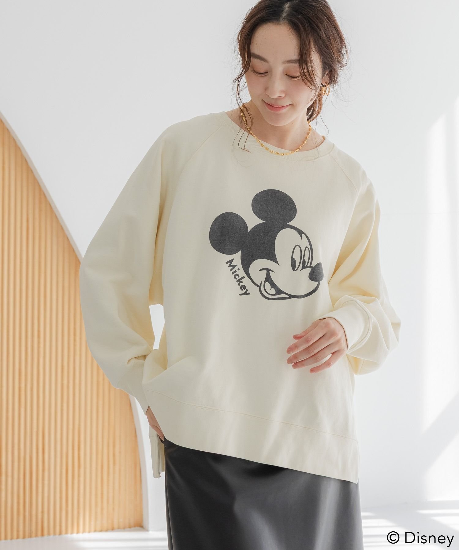 Elura 【GOODROCKSPEED】別注 /Mickey/ プリントスウェット/590666 エルーラ トップス カットソー・Tシ..