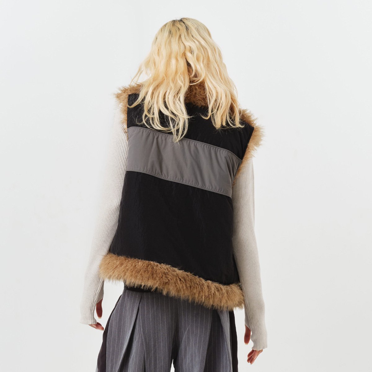 atmos pink atmos pink Reversible Nylon Vest BLACK アトモス ジャケット・アウター その他のジャケット・アウター ブラック
