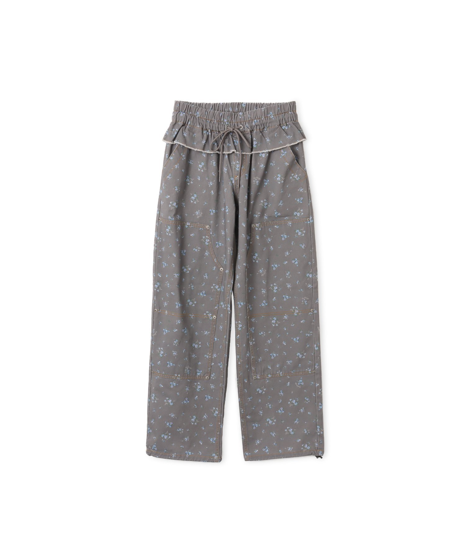 atmos pink atmos pink Floral Double Knee Frill Pants BLACK アトモス パンツ その他のパンツ ブラック