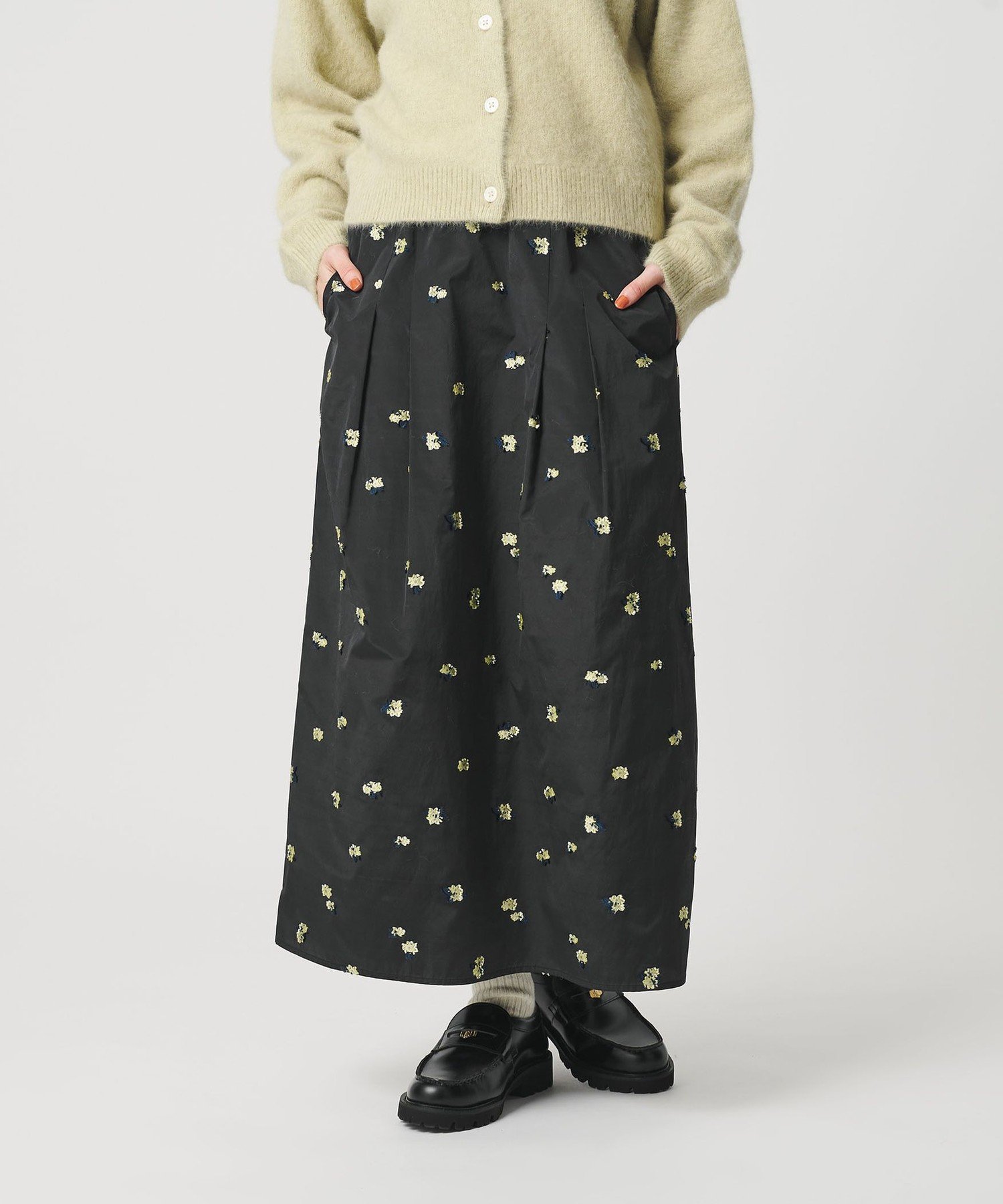 【SALE／30%OFF】BEAUTY&YOUTH UNITED ARROWS フラワージャガード スカート ウォッシャブル ユナイテッドアローズ アウトレット スカート その他のスカート ホワイト イエロー【送料無料】 stylife-15708340 Rakuten Fashion サンプル画像3