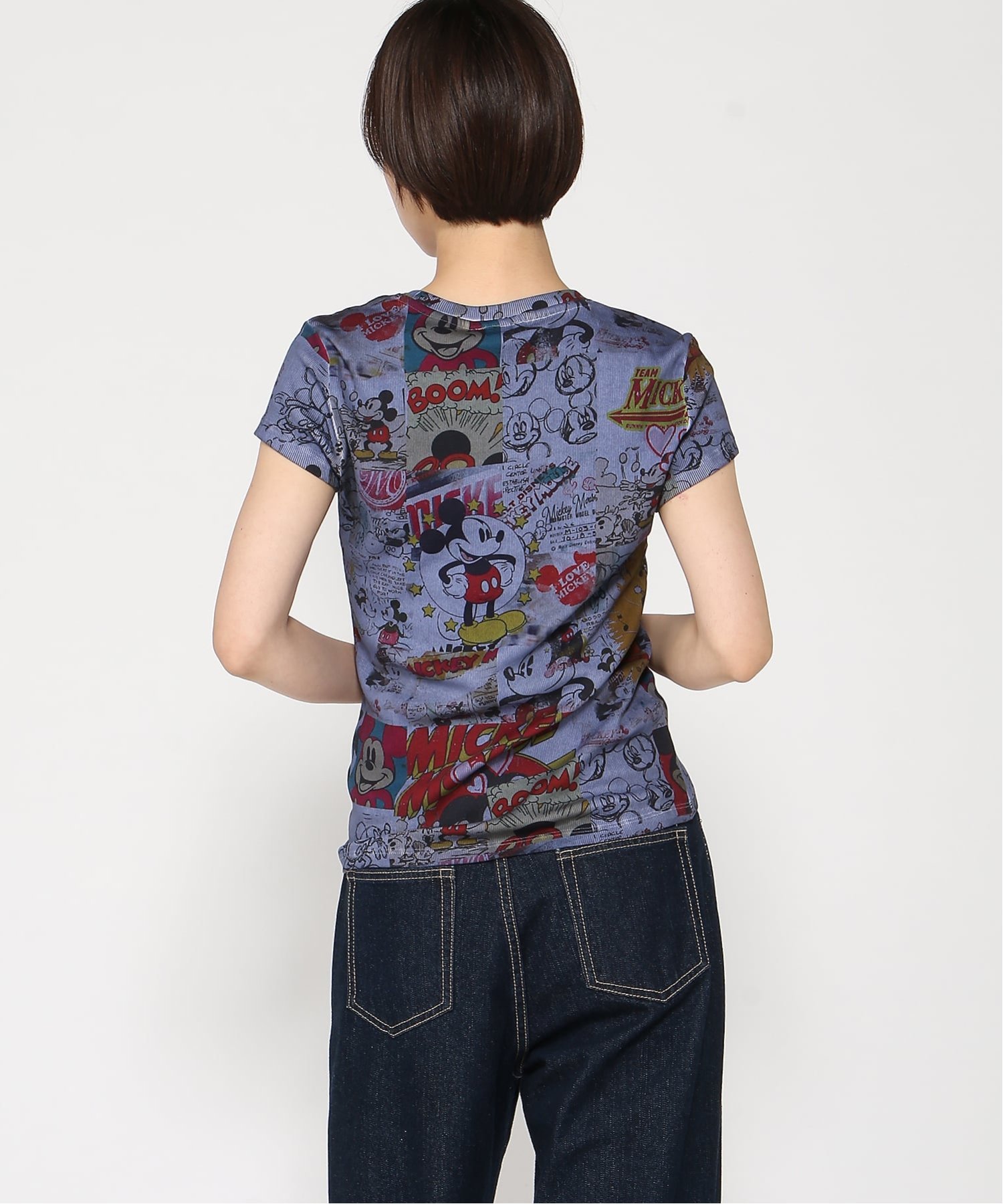 ミッキーTシャツ Disney ディズニー デシグアル トップス カットソー・Tシャツ