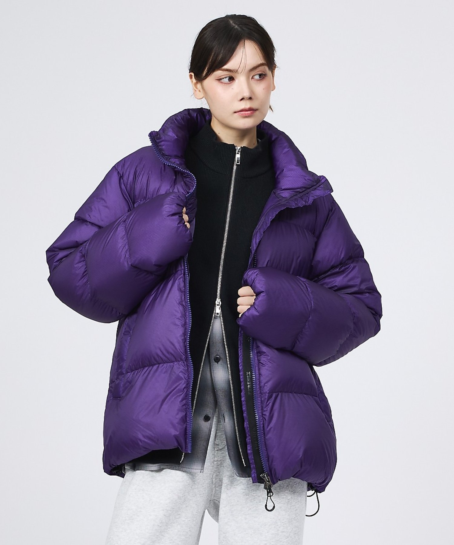 ABAHOUSE LASTWORD 【PYRENEX / ピレネックス】HMY013 SHIFT RIPSTOP / アバハウス ジャケット・アウター ダウンジャケット・ダウンベスト パープル【送料無料】