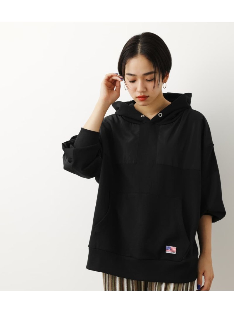 【SALE／50%OFF】RODEO CROWNS WIDE BOWL (WEB・OUTLET限定)OL COLOR SCHEMEパーカー ロデオクラウンズワイドボウル トップス スウェット・トレーナー グレー ブラック ホワイトのサムネイル