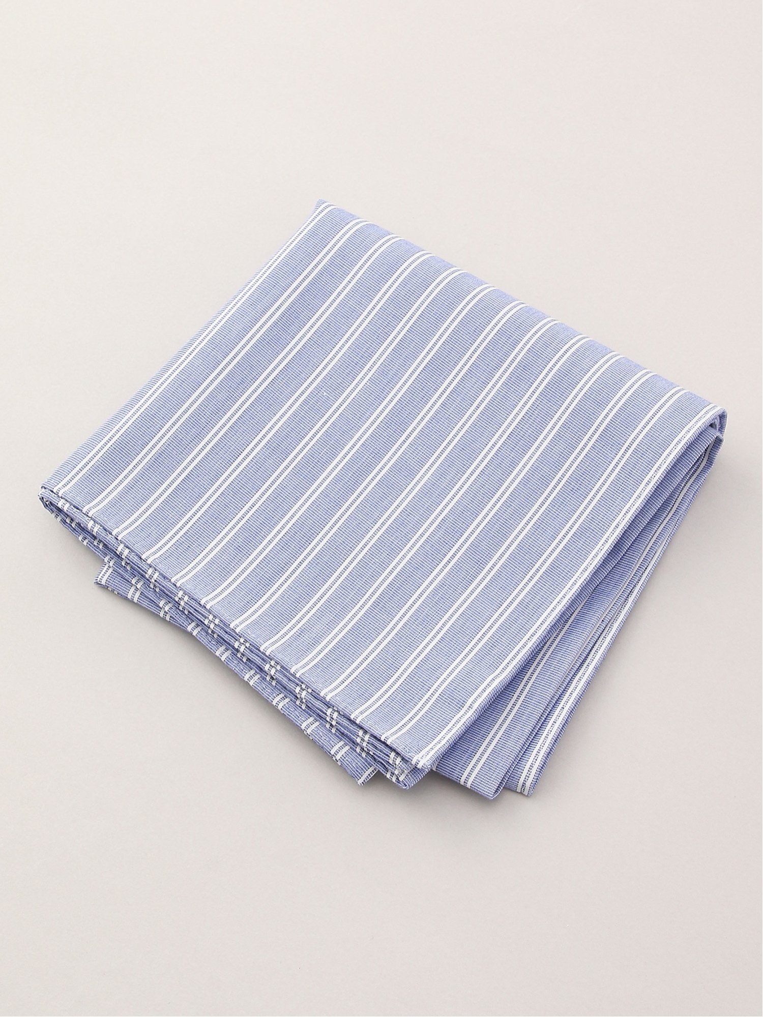 H TOKYO H TOKYO/(U)Smart handkerchief ブルーストライプ オールドファッションストア ファッション雑貨 ハンカチ・ハンドタオル ブルー
