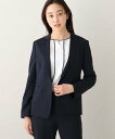 楽天Rakuten Fashion【SALE／20％OFF】UNTITLED ◆【軽くて快適!】ウール混 ストレッチテーラードジャケット アンタイトル ジャケット・アウター テーラードジャケット・ブレザー ネイビー【送料無料】