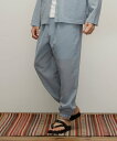 【SALE/30%OFF】Schott SLUB CHIFFON PANTS/スラブシフォン パンツ ショット パンツ その他のパンツ ブラック ブルー【送料無料】