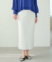 【SALE/50%OFF】Elura リブニットナロースカート<低身長サイズあり>/320053 エルーラ スカート ロング・マキシスカート ベージュ ブラック ホワイト
