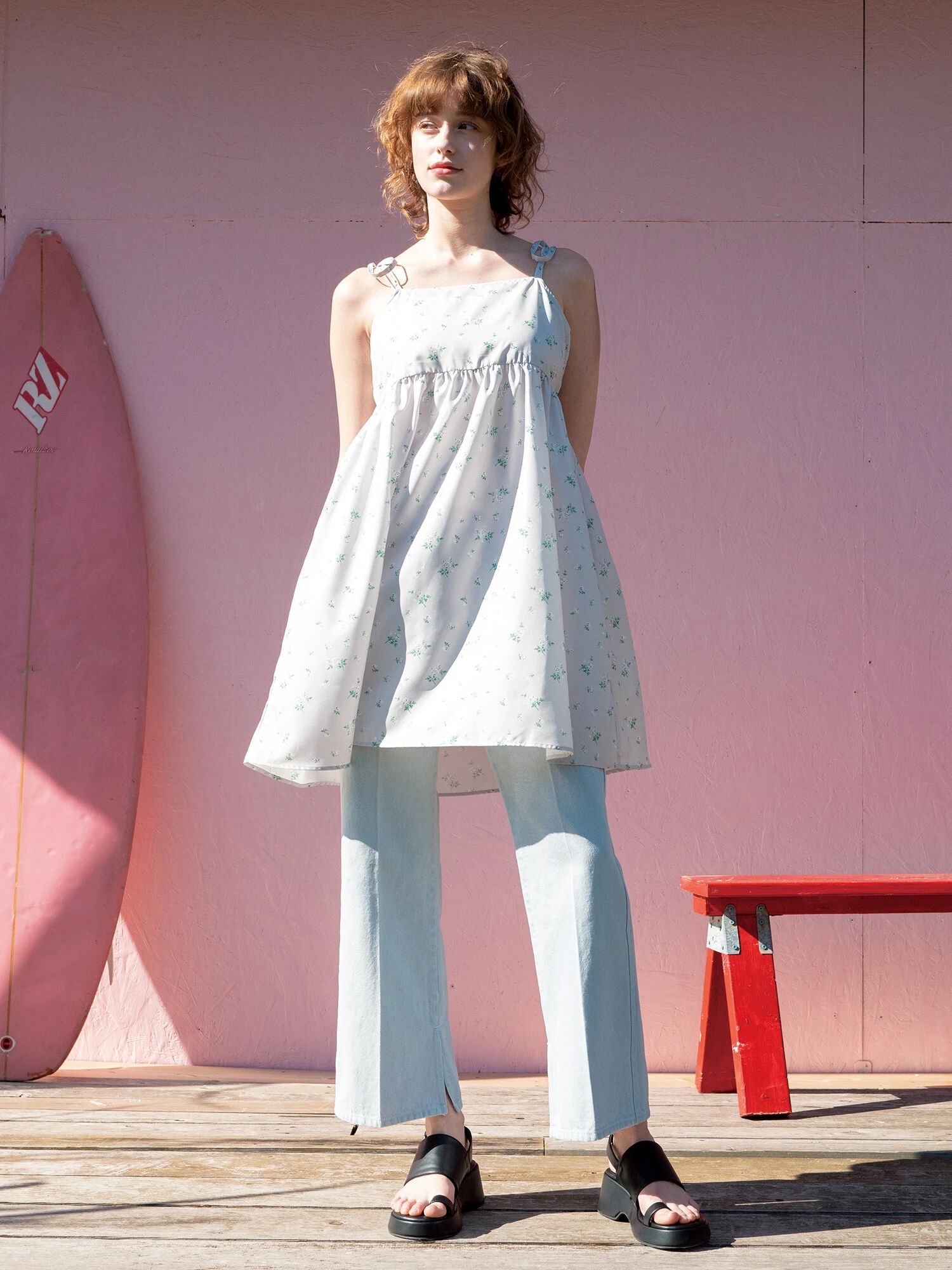 【SALE／60%OFF】Te chichi TERRASSE フレアデニムパンツ《2025summer catalog item》 テチチ パンツ ..