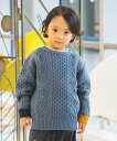 【SALE/40%OFF】BEAMS mini ケーブルニット プルオーバー(90~150cm) ビームス アウトレット トップス ニット ホワイト ブラック