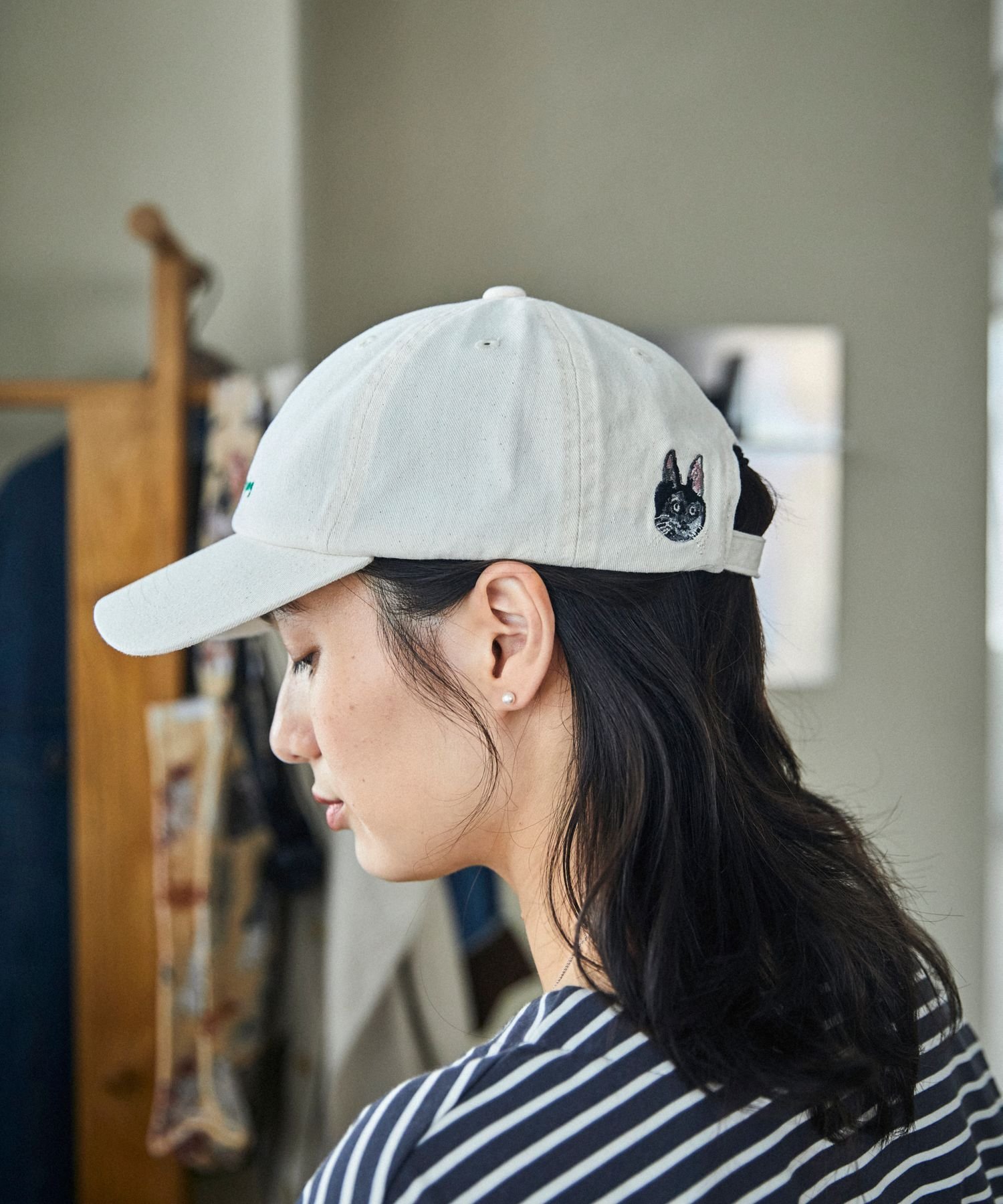 【SALE／30%OFF】studio CLIP ツイル刺繍CAP[うちの猫博] スタディオクリップ 帽子 キャップ グリーン ..