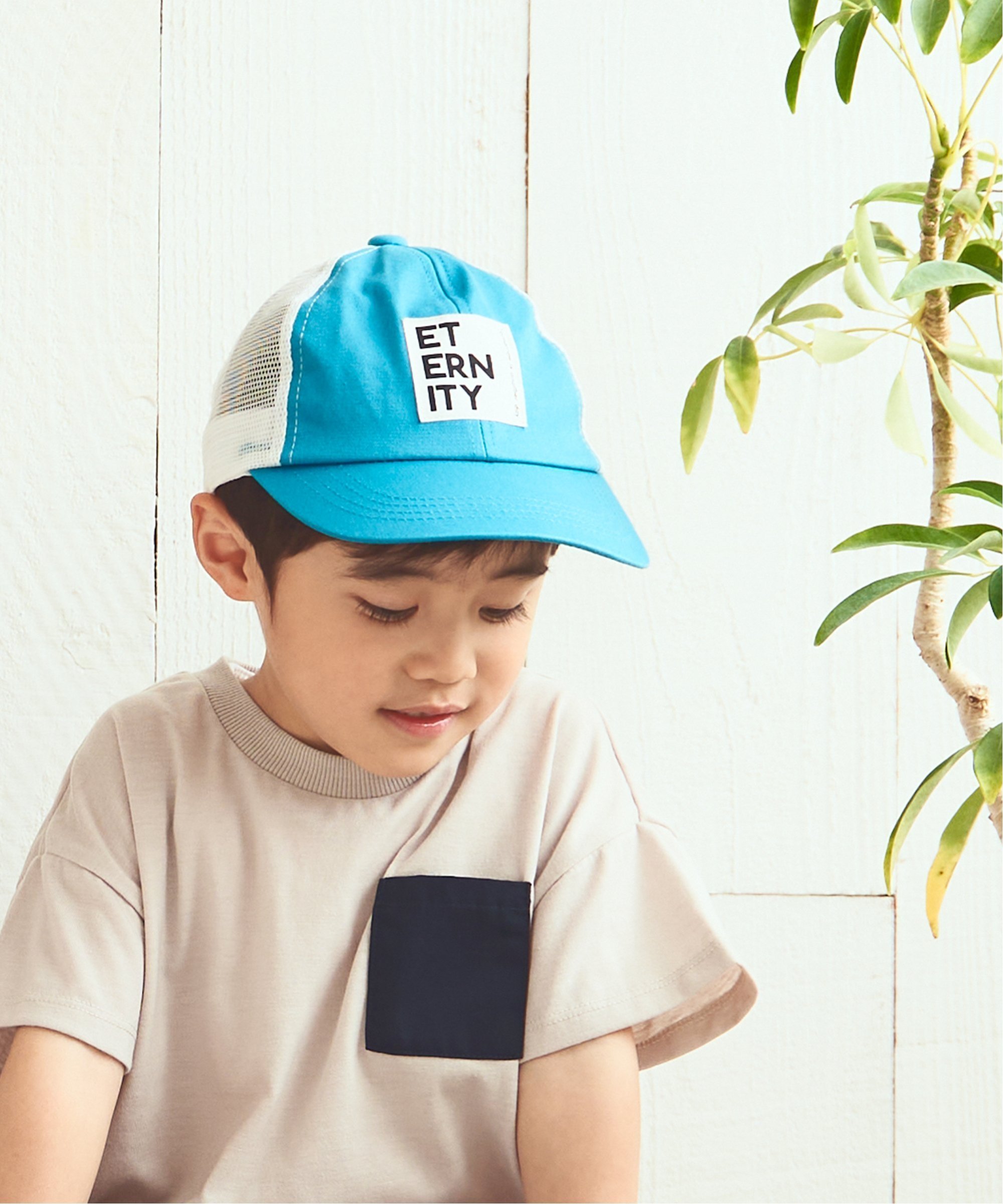 【SALE／30%OFF】ikka BIGロゴワッペンメッシ