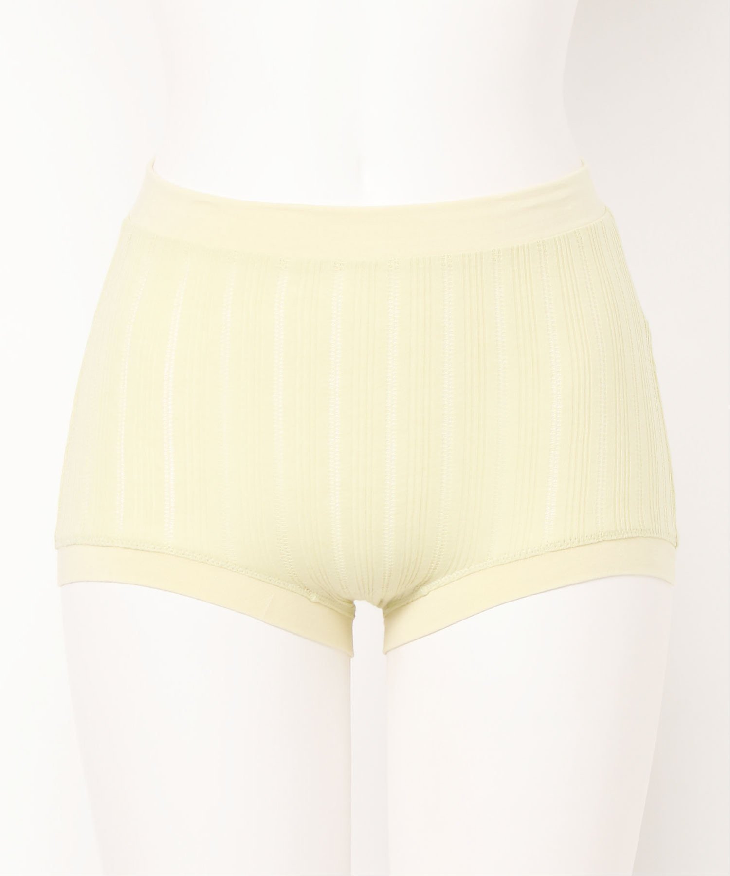 KID BLUE (W)25オーガニックコットンリブ ノンレースショーツアイボリー キッドブルー インナー・ルームウェア ショーツ イエロー ホワイト パープル...