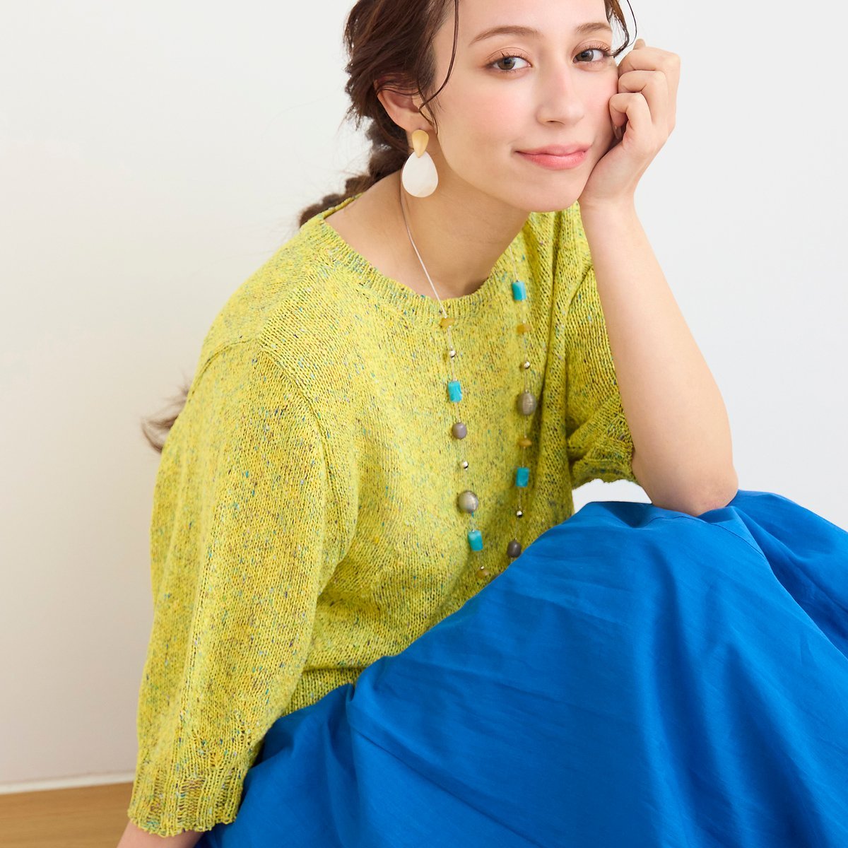 Liliane Burty Eclat カラーアクリルネックレス リリアンビューティ エクラ アクセサリー・腕時計 ネックレス【送料無料】