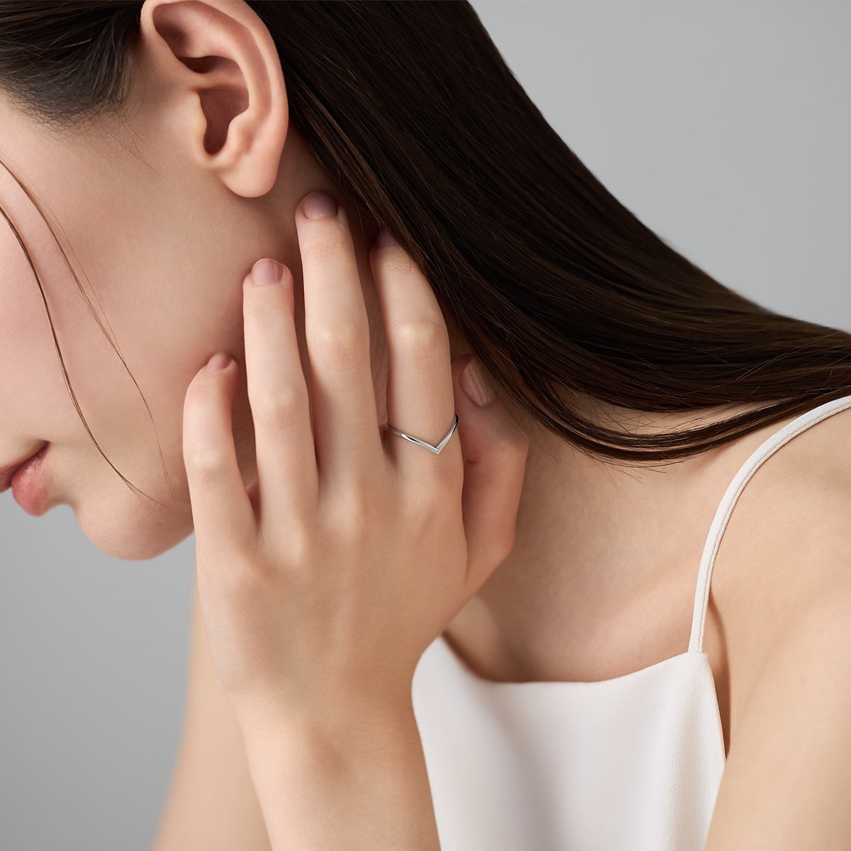 4℃ 【The Tidal】K10ホワイトゴールド リング ヨンドシー アクセサリー・腕時計 リング・指輪