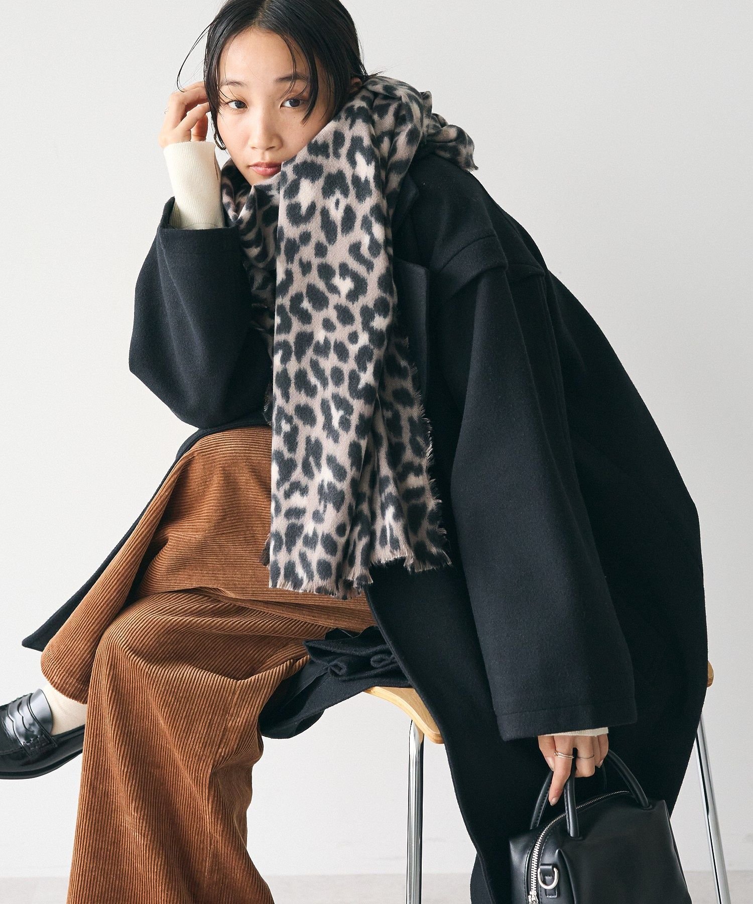 【SALE/40%OFF】CRAFT STANDARD BOUTIQUE アニマル柄ストール クラフトスタンダードブティック ファッション雑貨 マフラー・ストール・ネックウォーマー グレー ブラウン