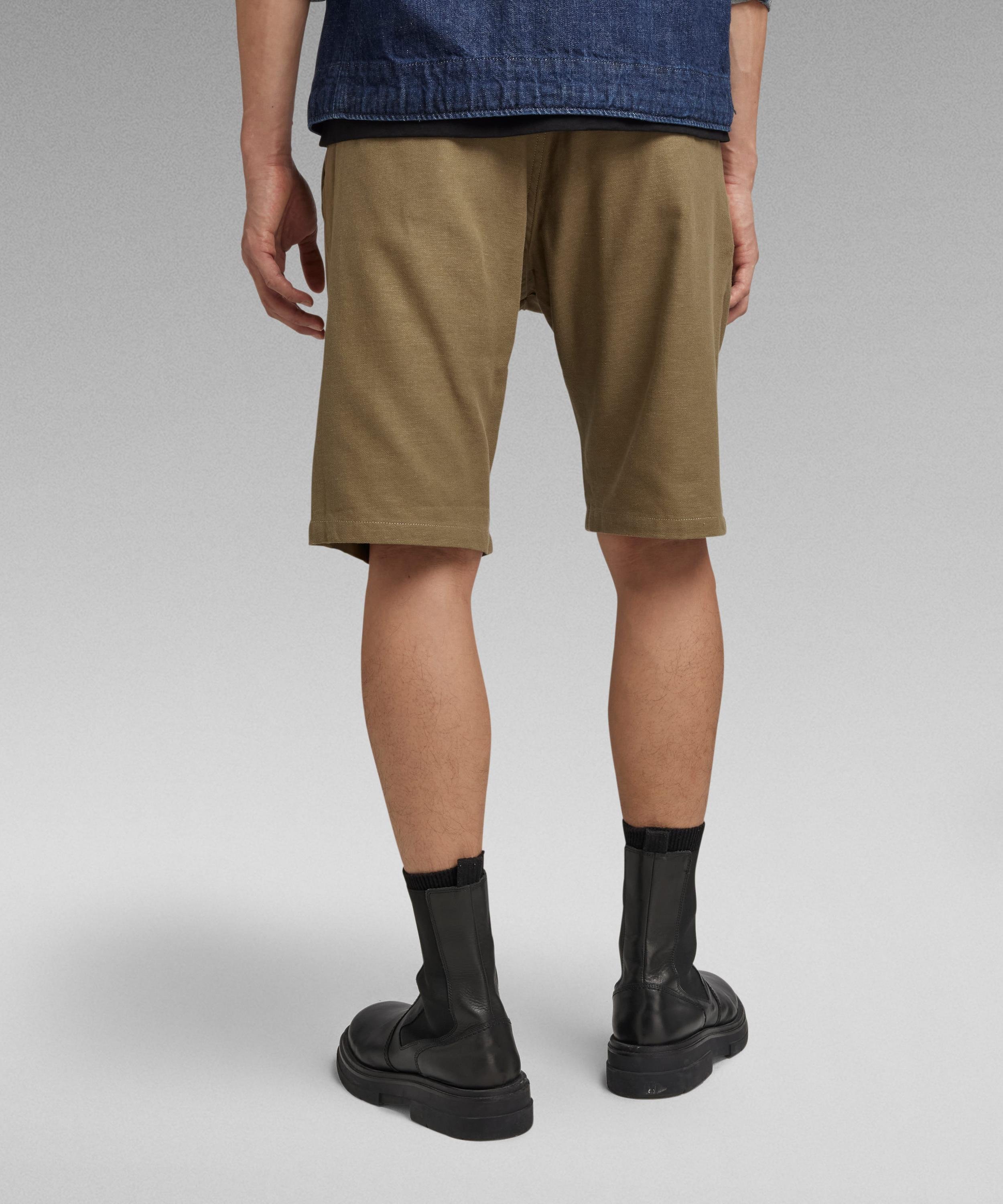 【公式ショップ】COSY TRAINER SHORTS/フロントプリーツデザイントレーナーショートパンツ ジースターロゥ パンツ その他のパンツ カーキグリーン