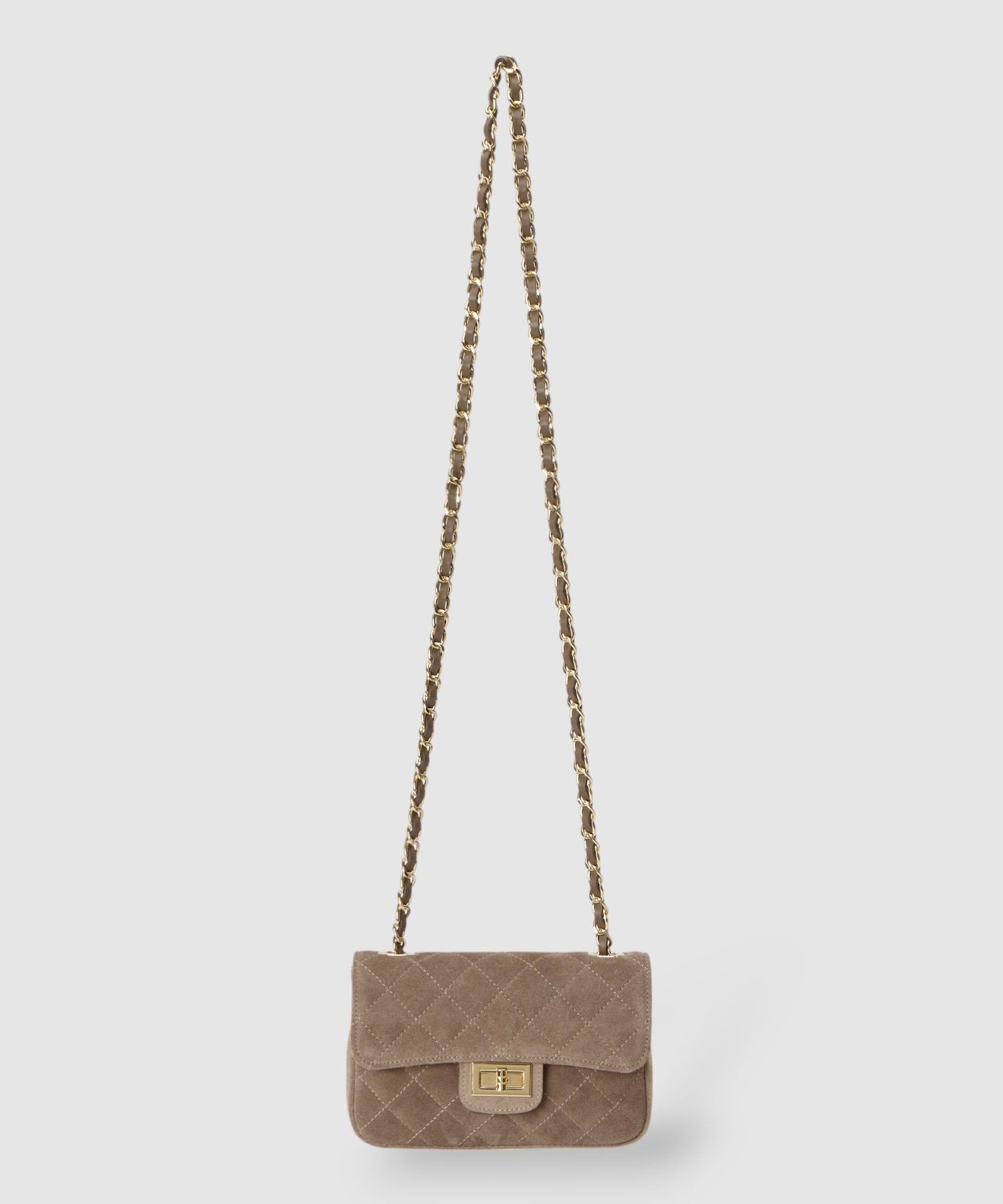 allureville キルティングチェーン ショルダーバッグ アルアバイル バッグ ショルダーバッグ グレー ブラウン【送料無料】のサムネイル