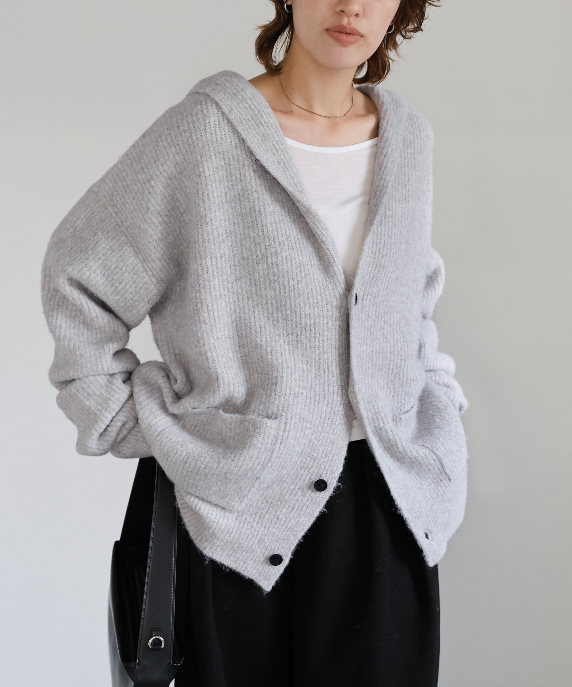 SELECT MOCA フーディーニットカーディガン セレクトモカ トップス カーディガン【送料無料】