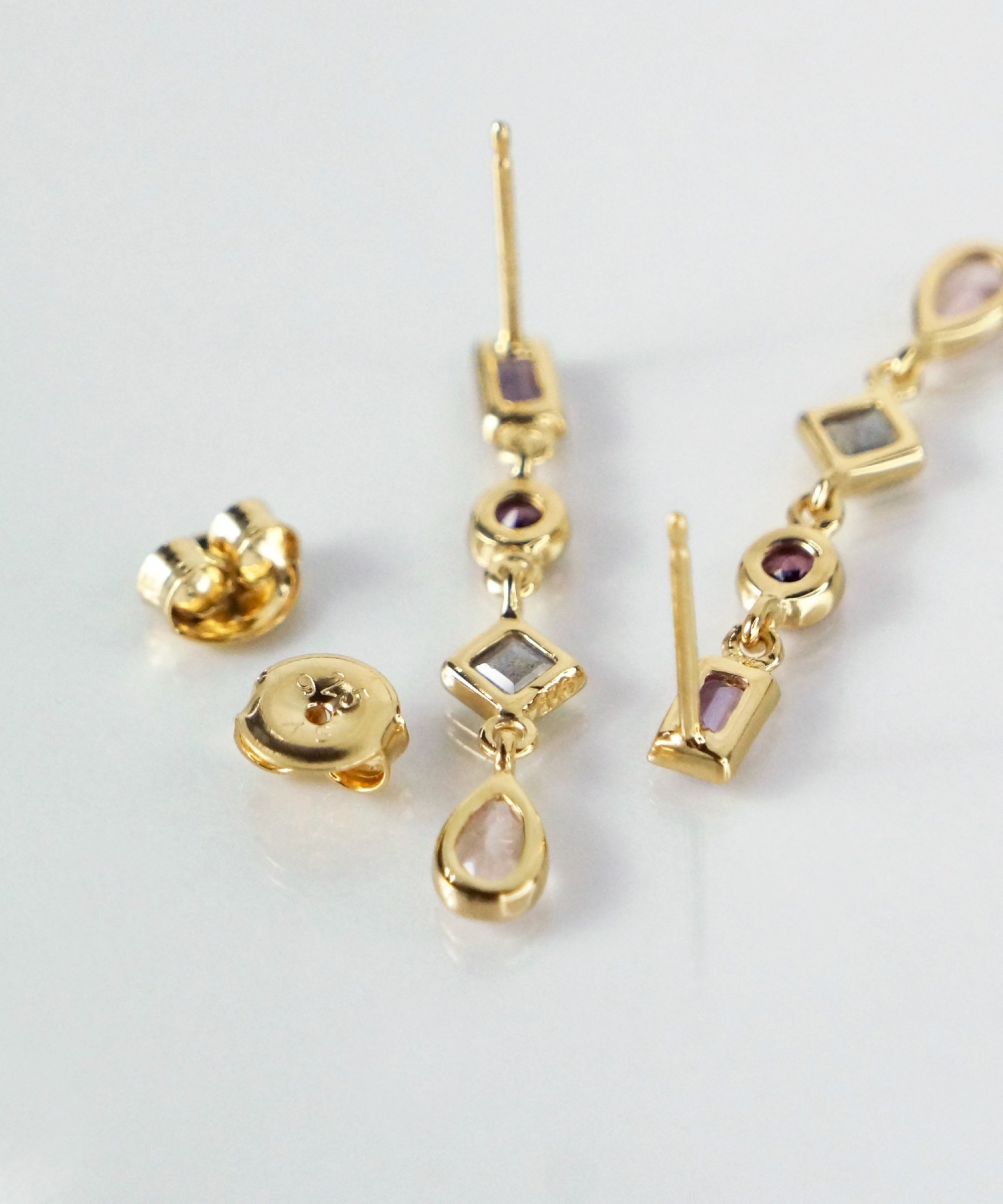 anq. 「anq.」SV925・天然石 MIXピアス クークロワッサン アクセサリー・腕時計 ピアス【送料無料】