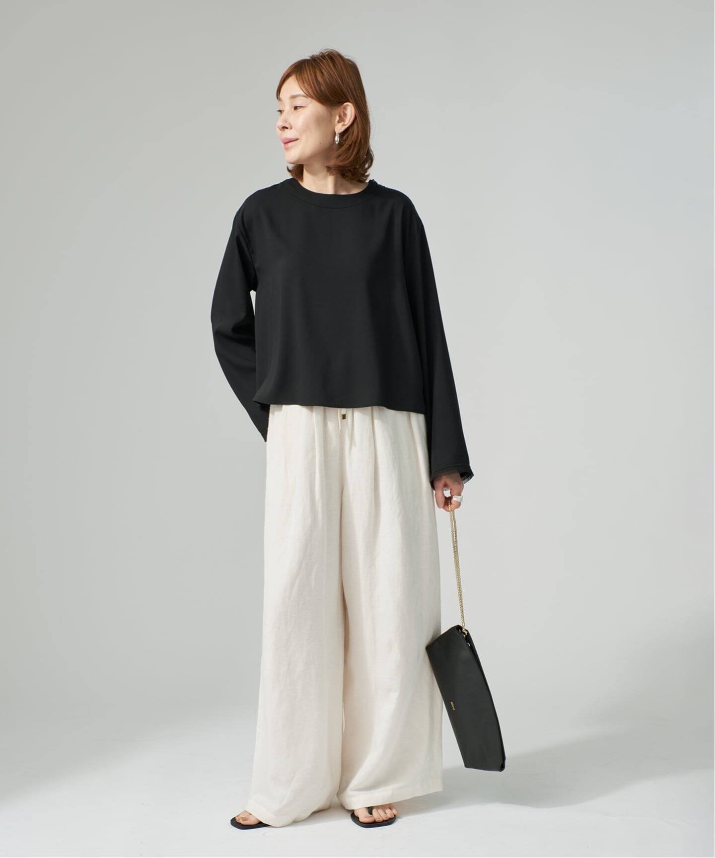 VERMEIL par iena Compact Satin Top ヴェルメイユ パー イエナ トップス シャツ・ブラウス ホワイト ブラック