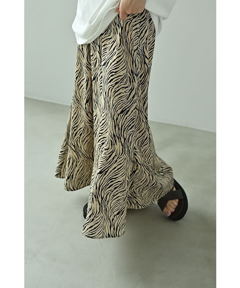 marjour NUANCE ZEBRA SKIRT マージュール スカート ロング・マキシスカート ベージュ