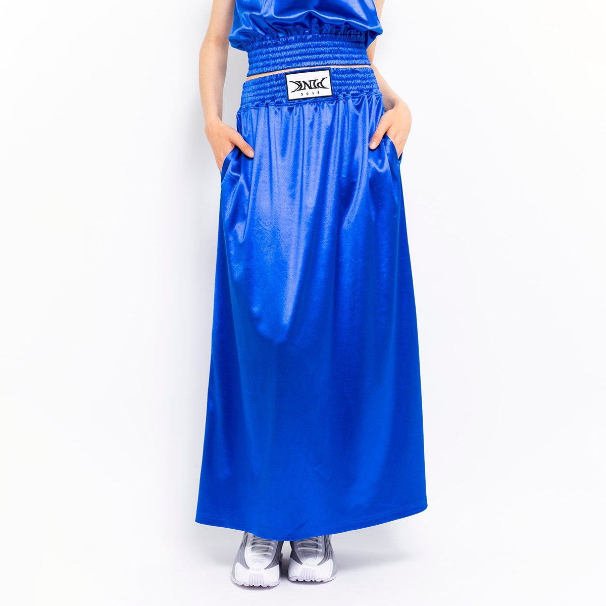 atmos pink atmos pink Boxer Jersey Long Skirt BLUE アトモス スカート その他のスカート ブルー【送料無料】