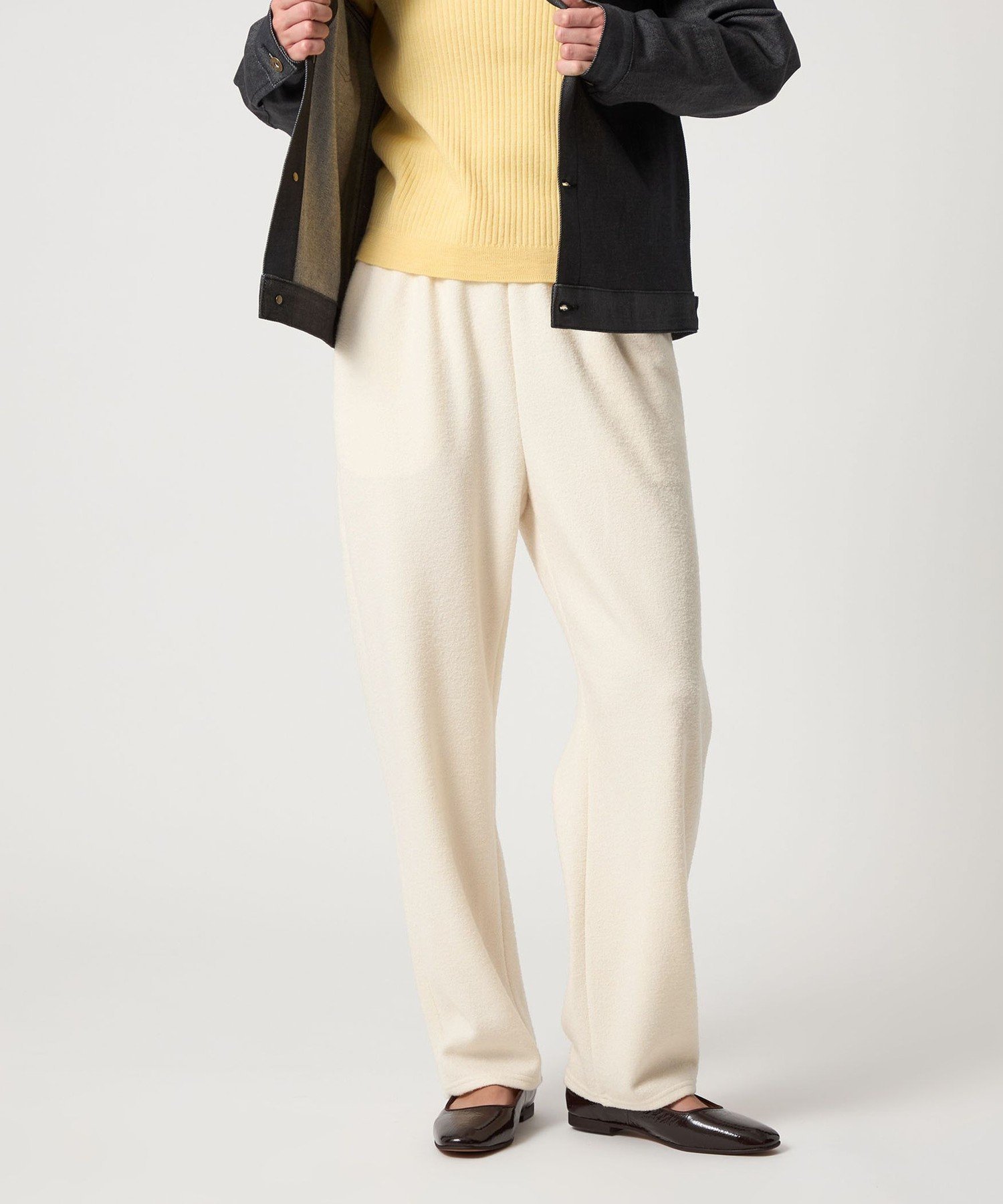Steven Alan ＜Steven Alan＞ブークレ ダンボール パンツ ユナイテッドアローズ アウトレット パンツ その他のパンツ ブラウン ネイビー ホワイト
