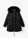 【SALE／70%OFF】MICHAEL KORS LONG FUR COLLAR COAT アウター マイケル・コース ジャケット・アウター テーラードジャケット・ブレザー ブラック【送料無料】