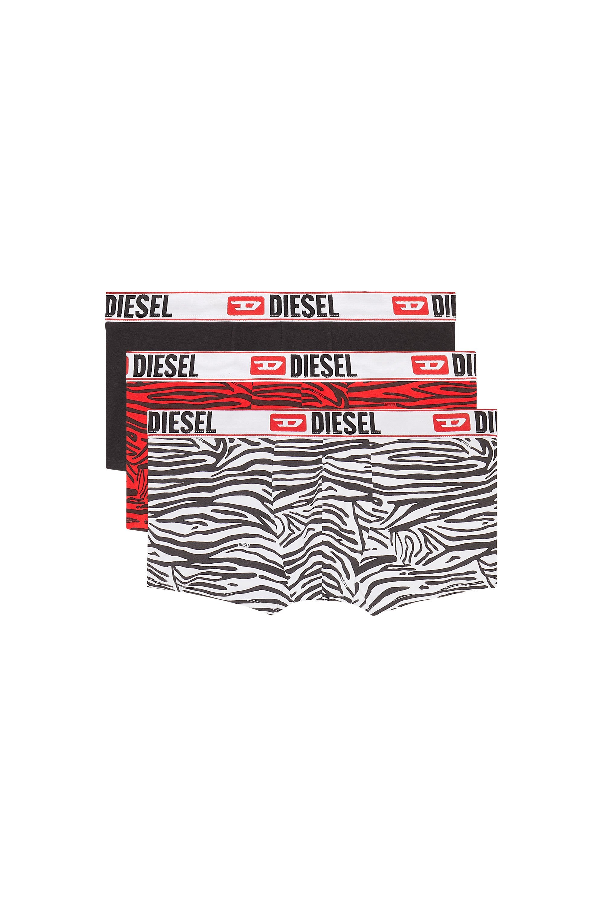 ディーゼル 【SALE／20%OFF】DIESEL メンズ アンダーウェア 3枚パック ボクサーパンツ ゼブラ柄 ディーゼル インナー・ルームウェア ボクサーパンツ・トランクス レッド【送料無料】